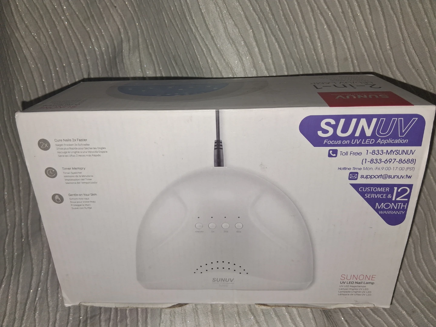 SUNUV 2-in-1 LED/UV Nail Lamp