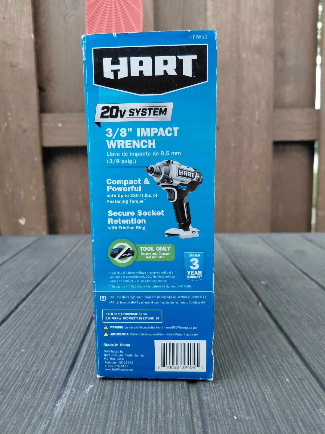 HART 20V 3/8" Impact Wrench - Tool Only - photo 2