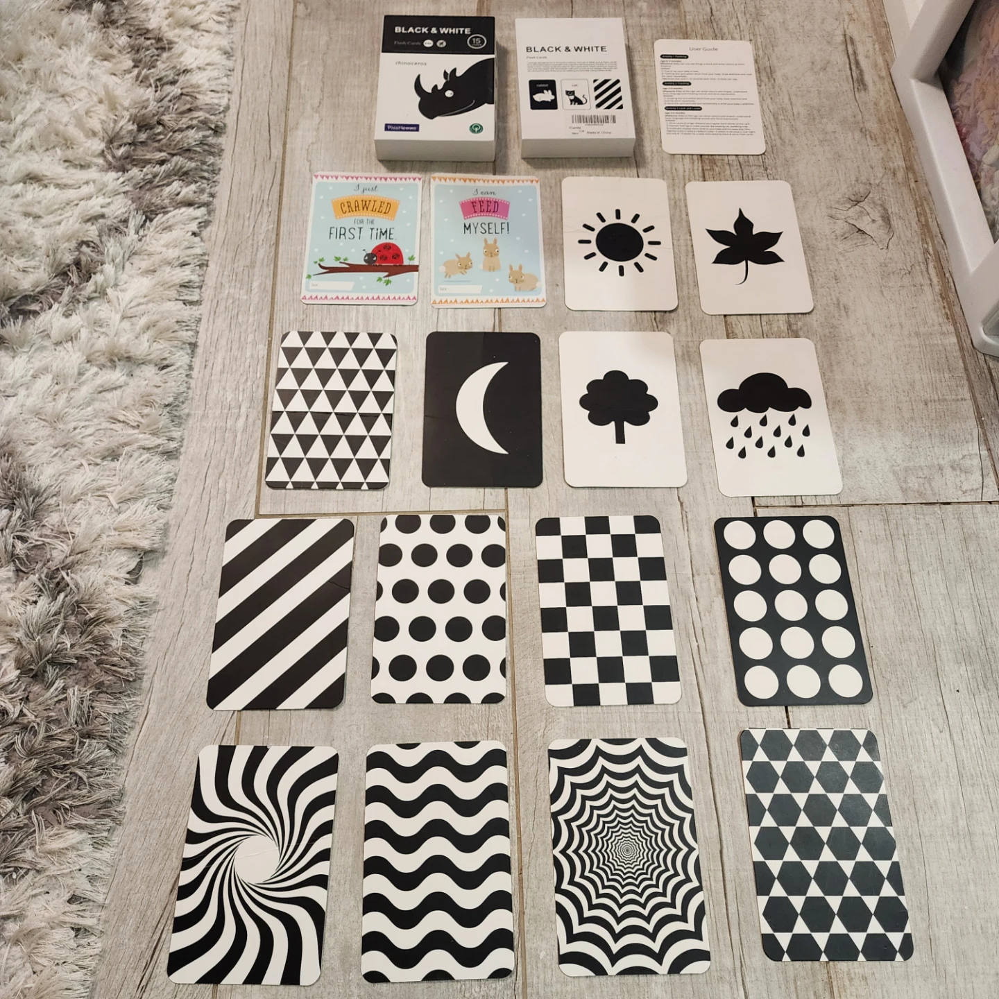 PicoHemmo Black & White Flash Cards