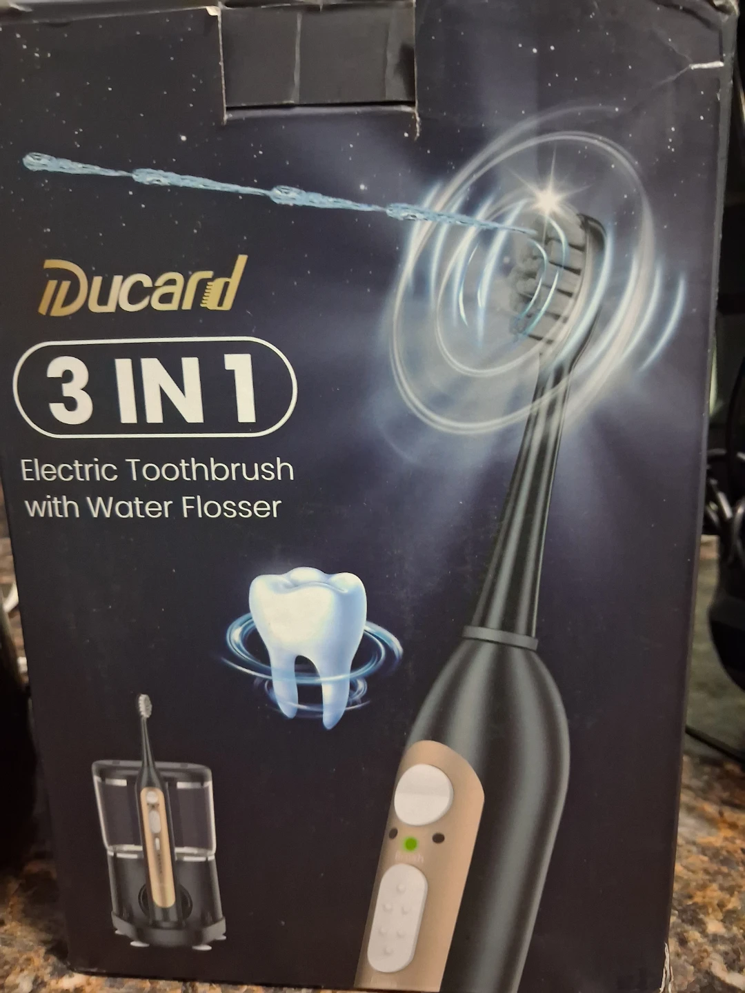 iDucard 3-in-1 Electric Toothbrush with Water Flosser