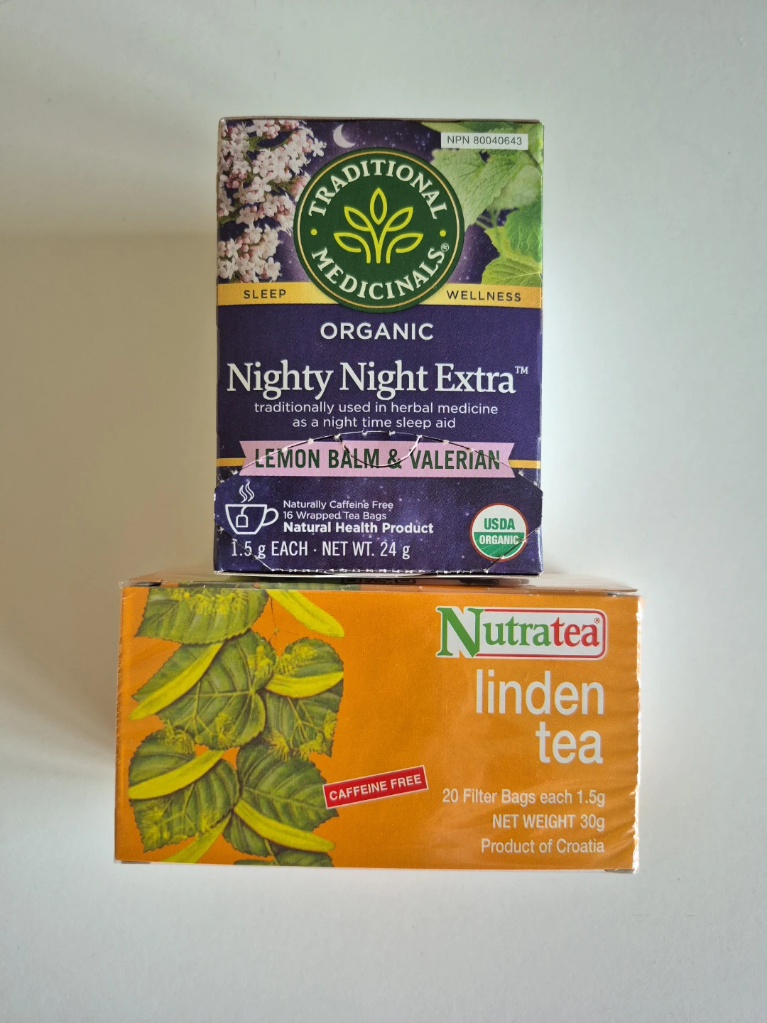 Tea: Pure Linden Flowers, Organic Lemon Balm & Valerian