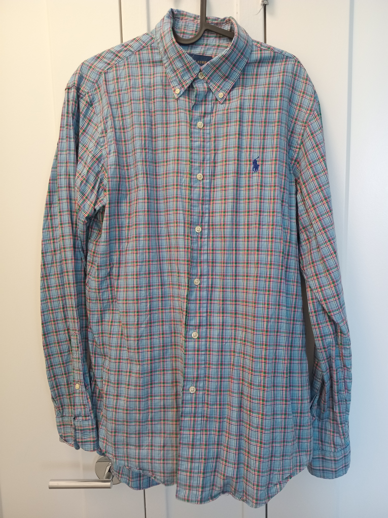 Ralph Lauren Plaid Button-Down Shirt - Size L