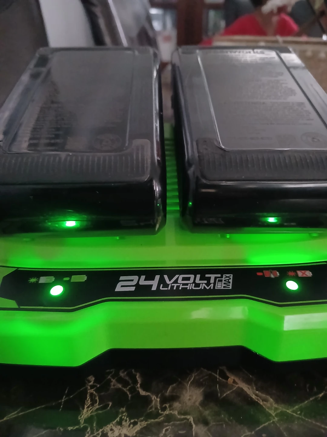 Greenworks 24V  Battery Charger with Two 24V Batteries - photo 5