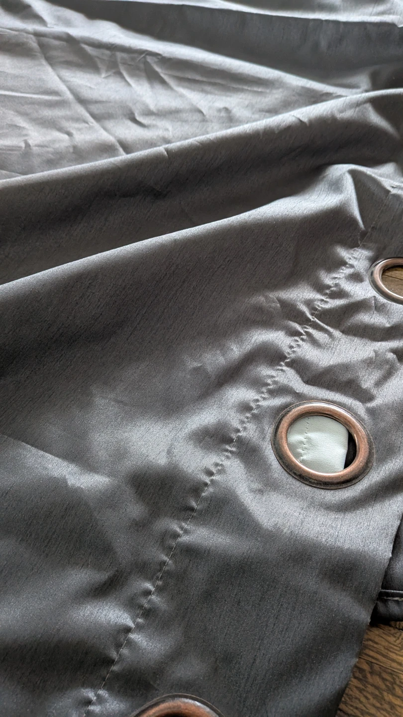 Hometrends Faux Silk Grommet Darkening Curtain