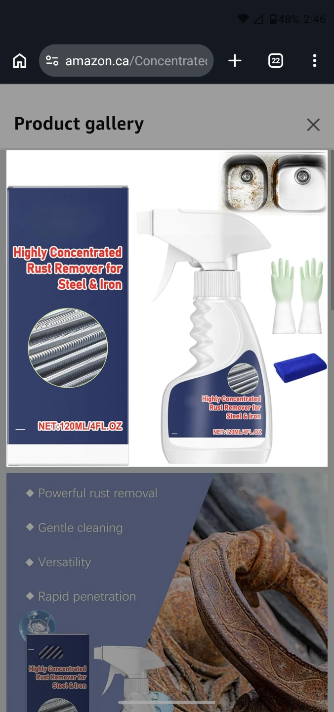 Highly Concentrated Rust Remover Spray for Steel & Iron - photo 5
