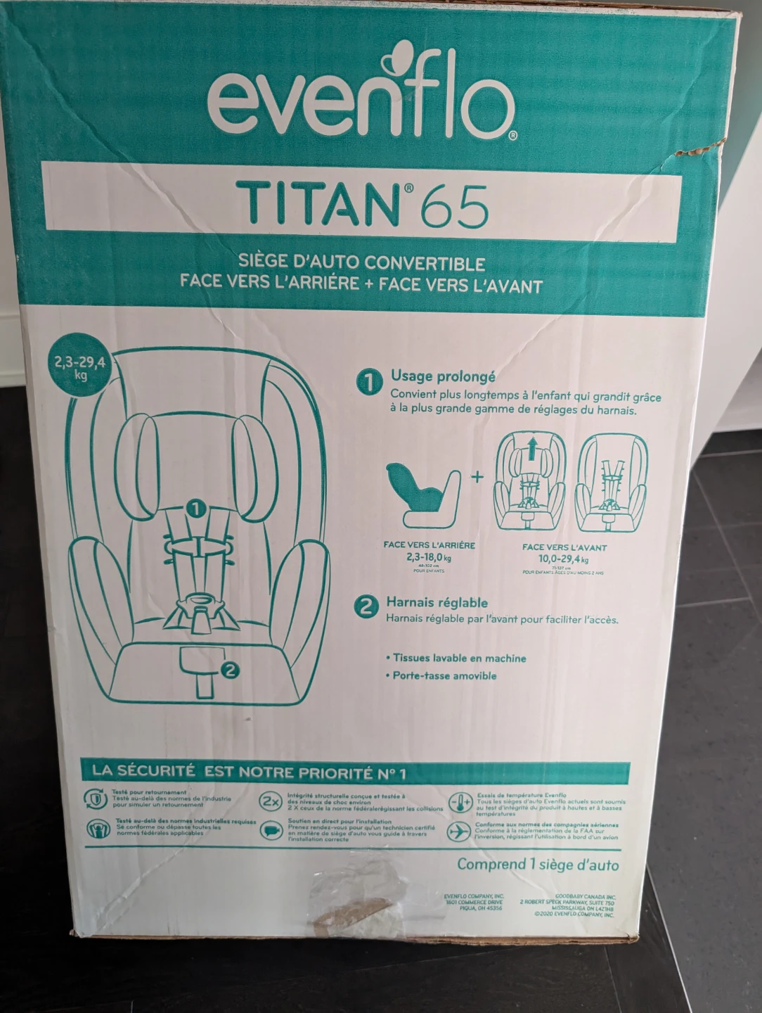 Evenflo Titan 65 Convertible Car Seat