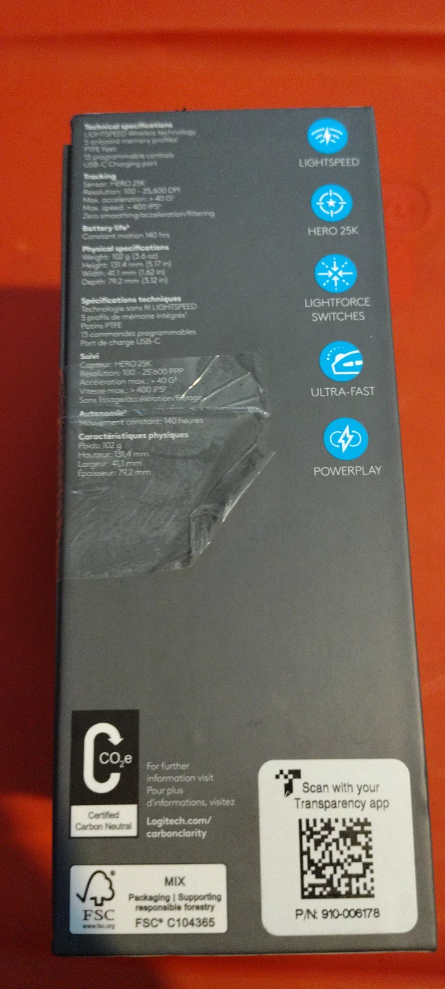 Logitech G502 X LIGHTSPEED Wireless Gaming Mouse - photo 3