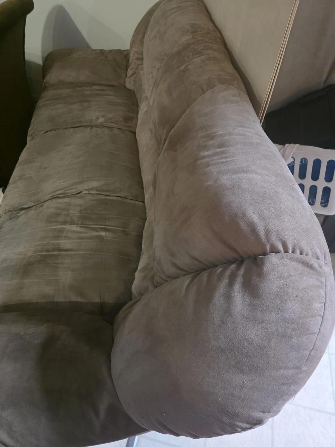 Grey fabric sofa