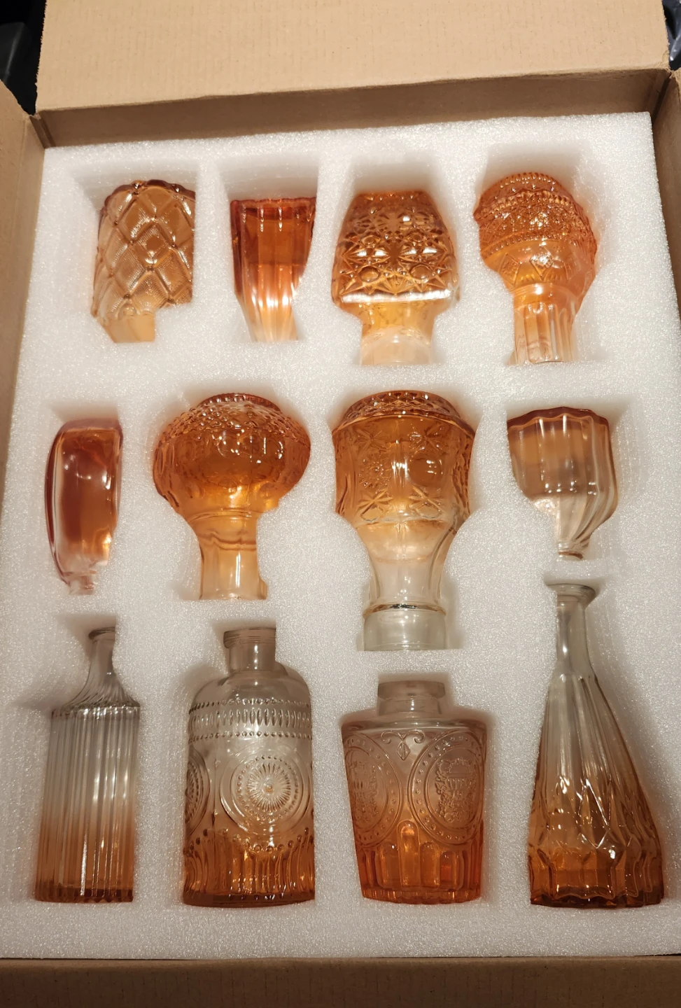 Set of 12 Assorted  Glass Vases - photo 4