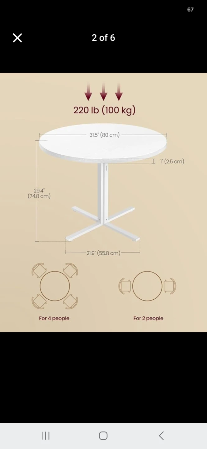 Dinning table .like new - photo 2