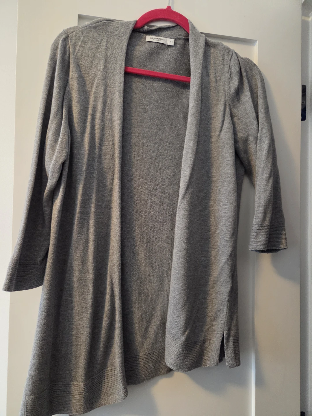 R Essentials Grey Cardigan Sweater