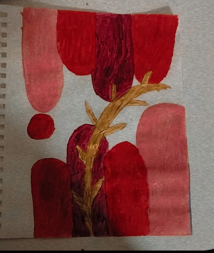 Original handmade abstract acrylic