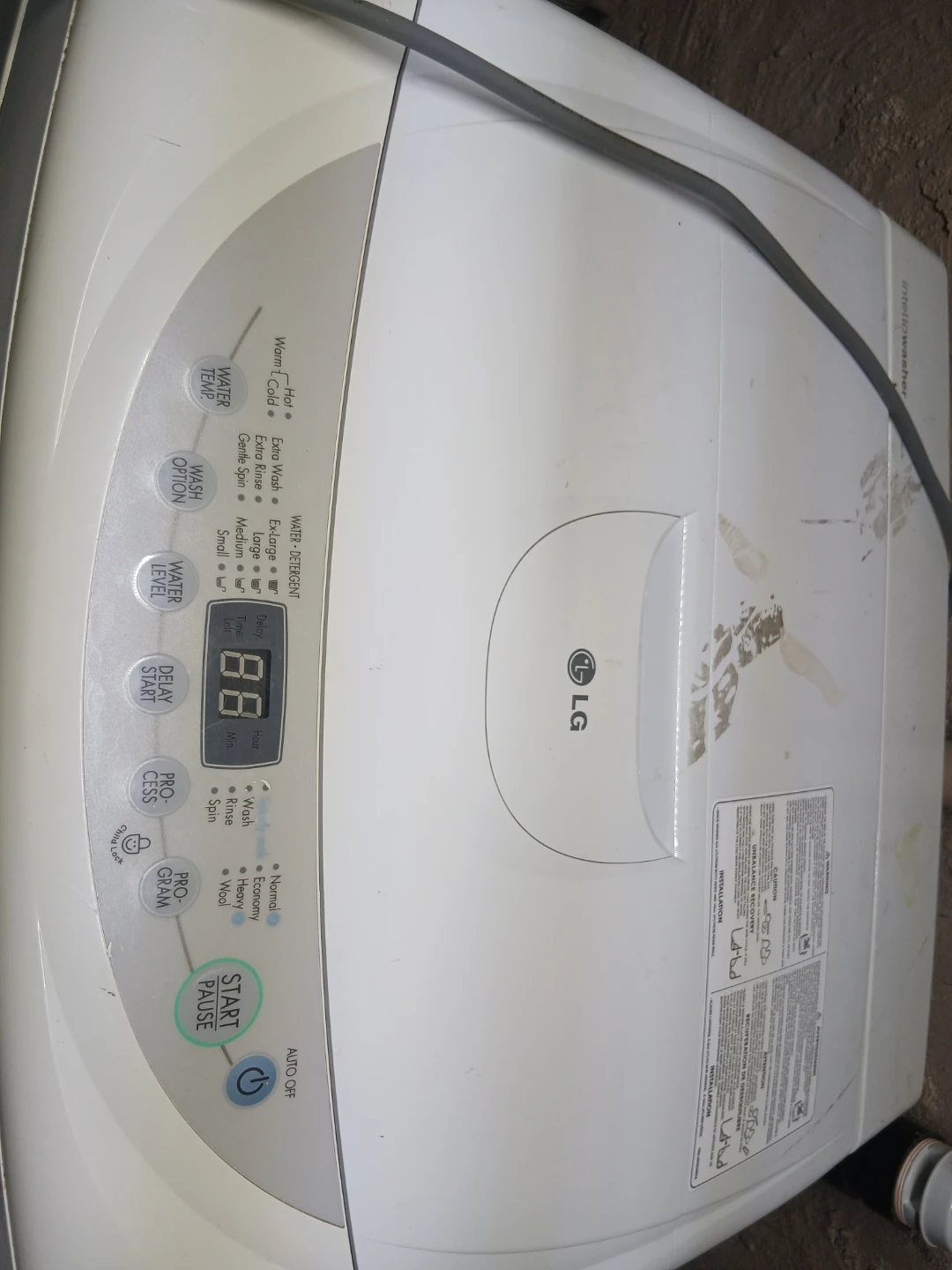 LG Intelliwasher Top Load Washing Machine