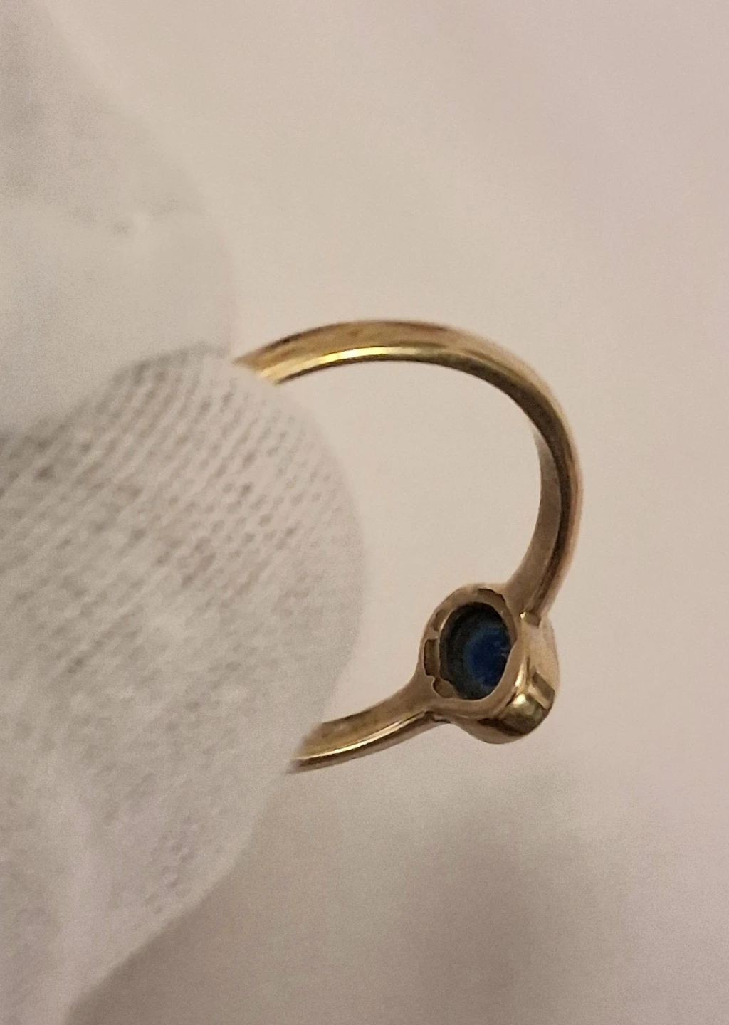 GOLD TONE RING WITH BLACK ONYX - photo 3