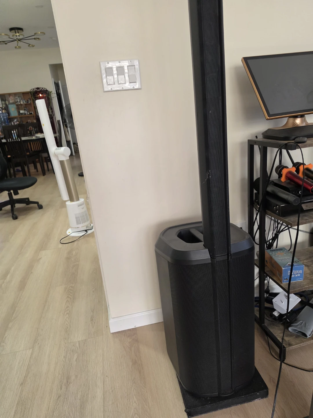 Black Portable PA Speaker System