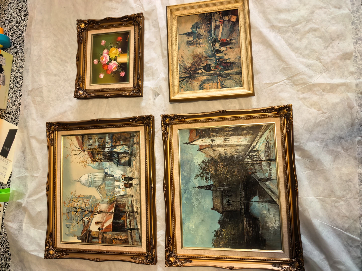 Set of 4 Framed Oil Paintings - photo 2