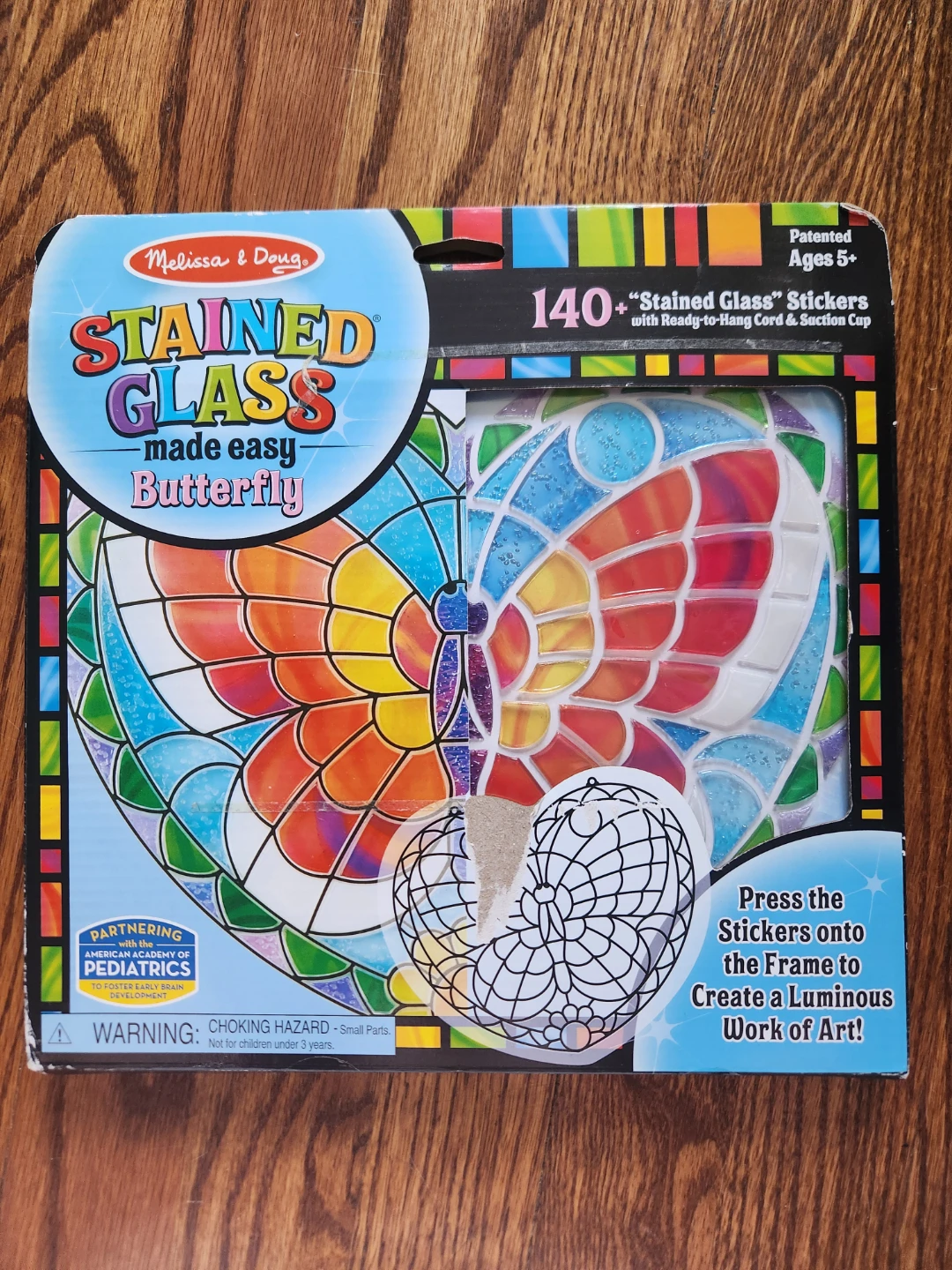 Melissa & Doug Stained Glass Butterfly Art Kit