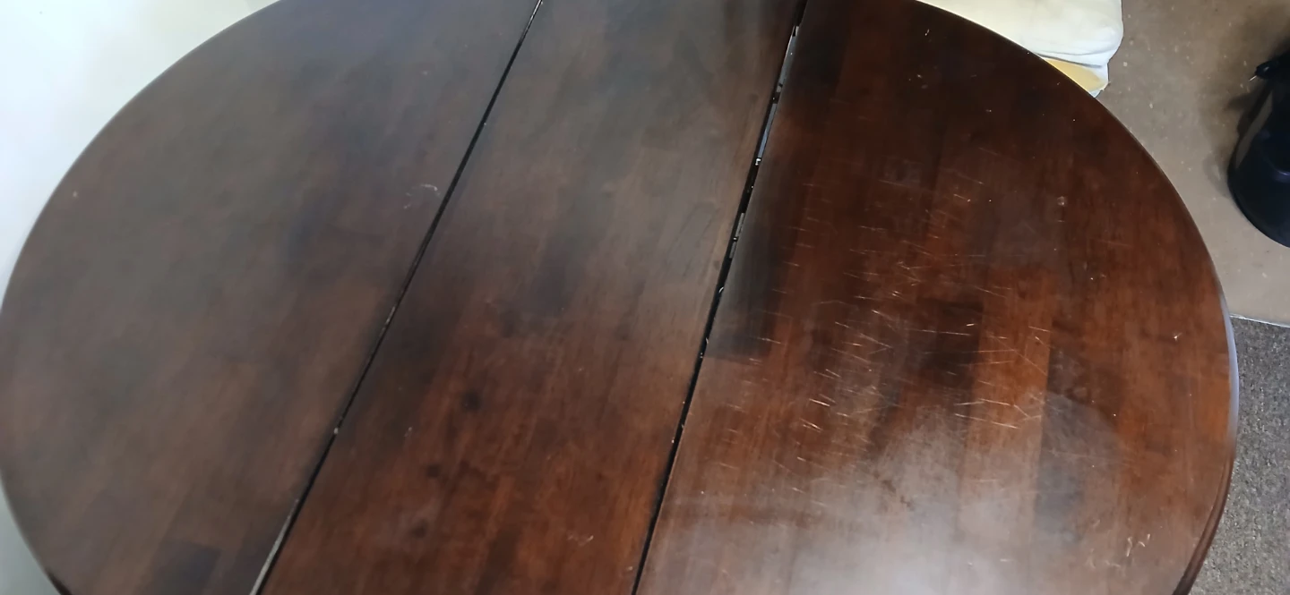 Round Drop Leaf Pedestal Dining Table