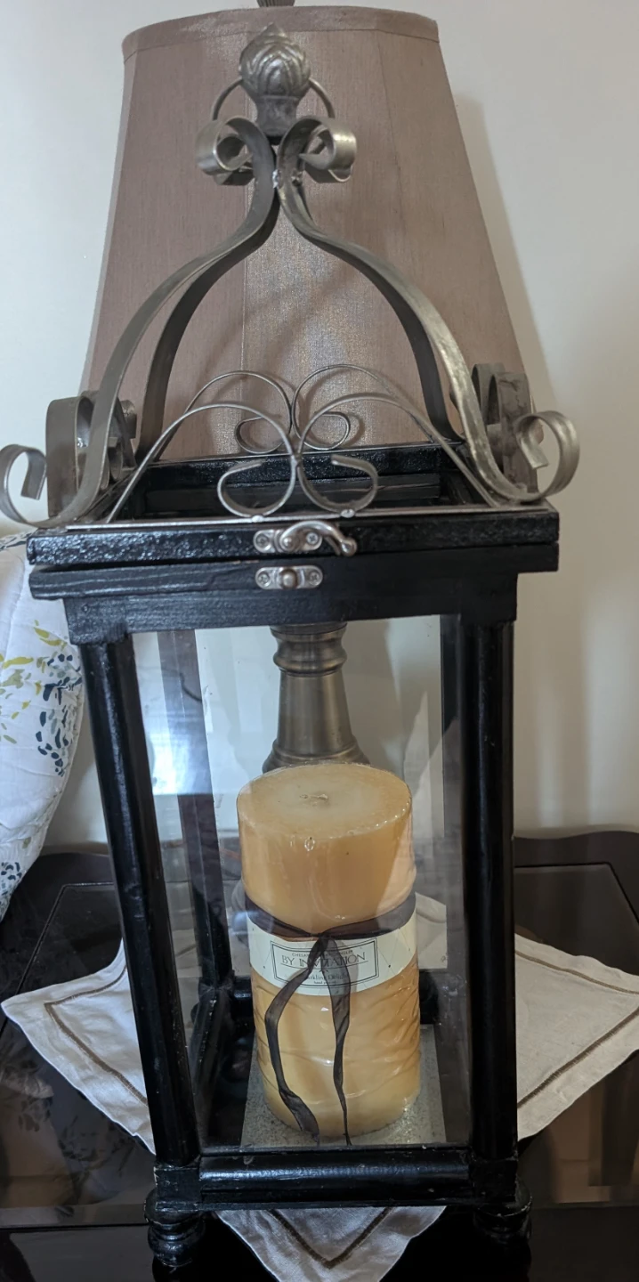 Decorative Lantern with Candle