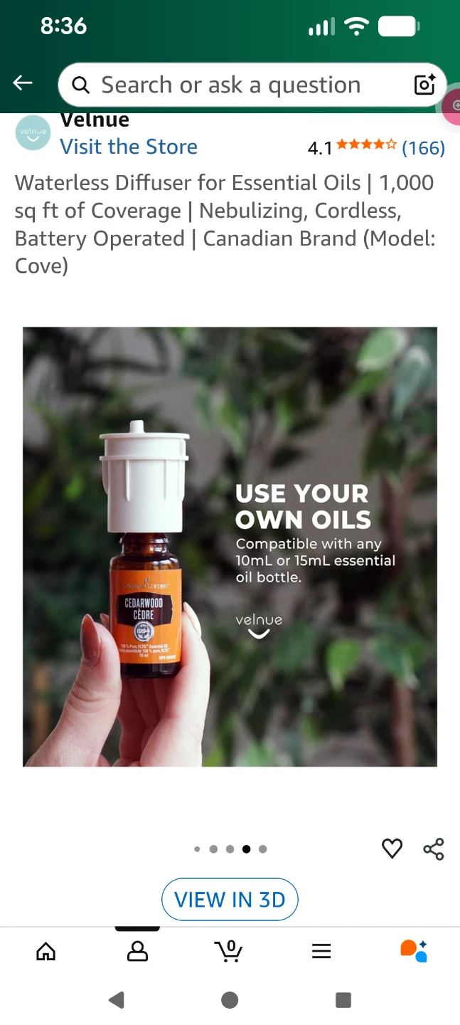 Velvue Waterless Diffuser for Essential Oils - photo 3