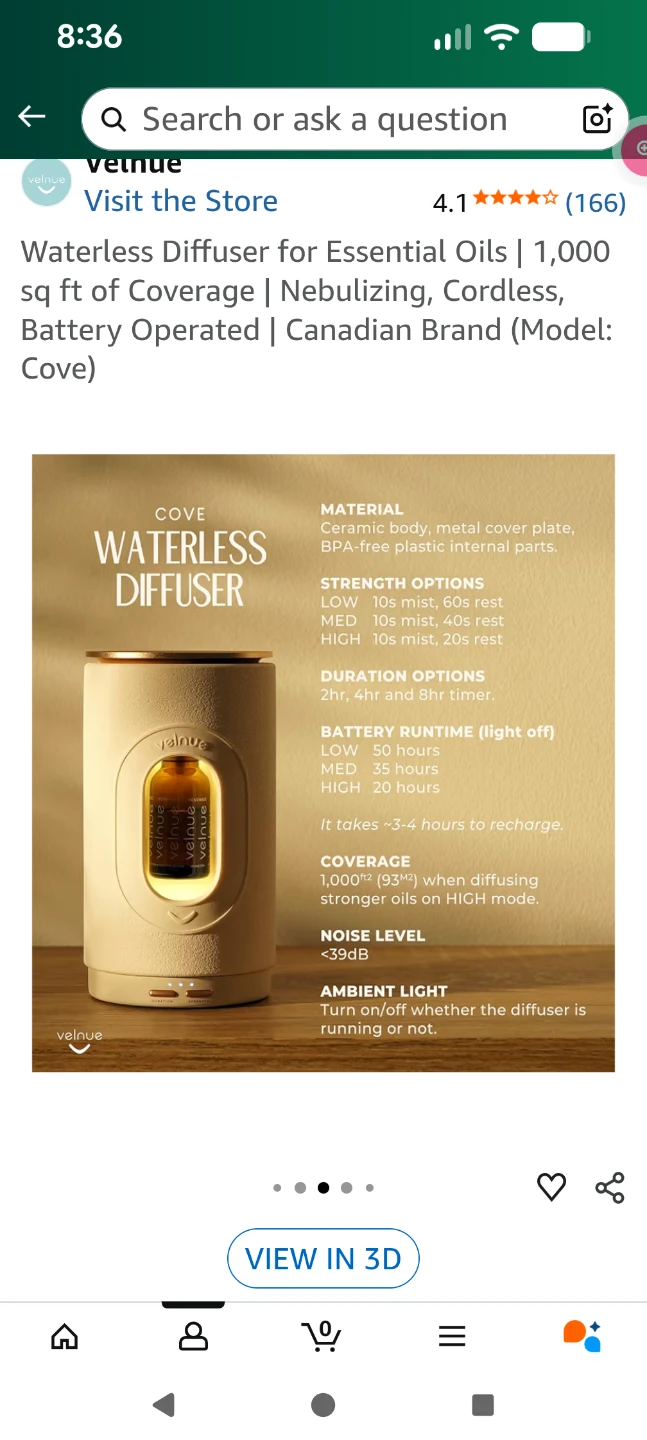 Velvue Waterless Diffuser for Essential Oils - photo 4