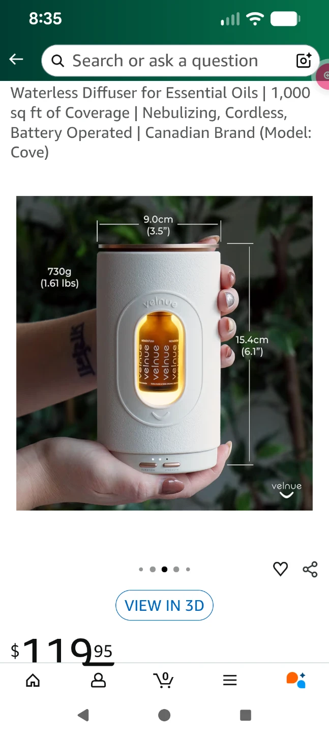 Velvue Waterless Diffuser for Essential Oils - photo 5