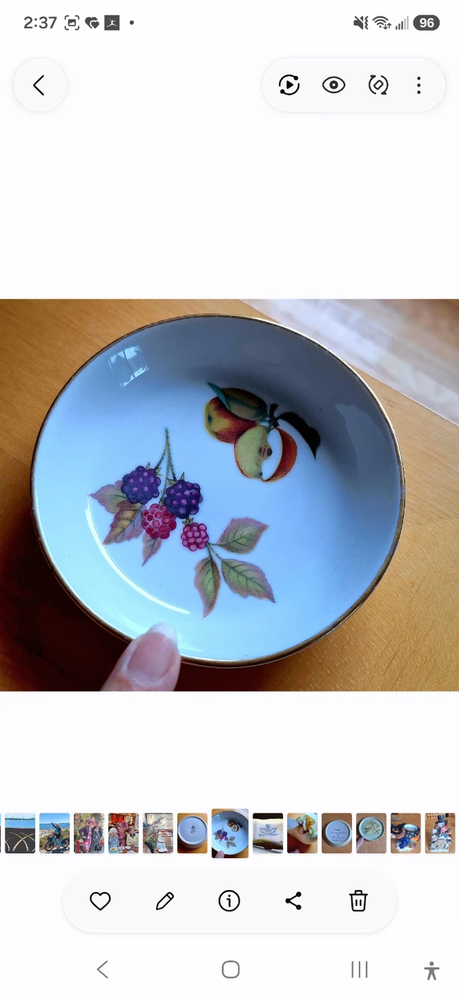 Evesham Fine English Porcelain Berry Dish