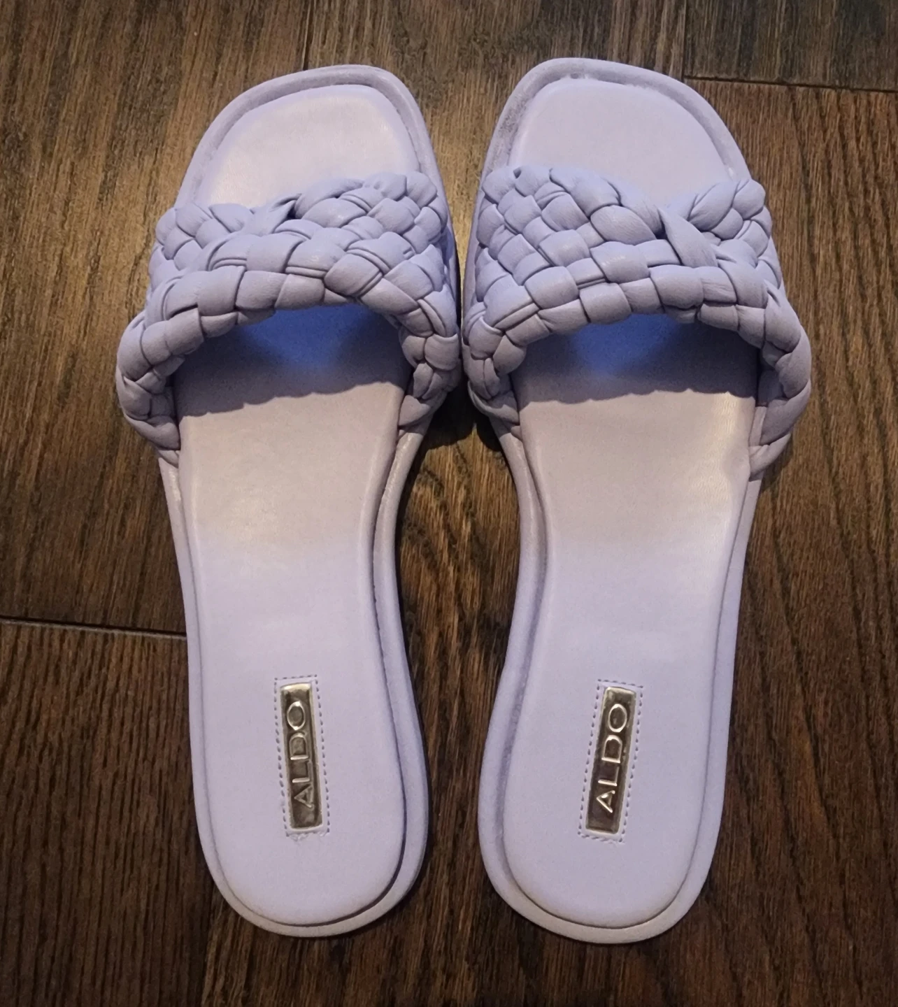 Aldo Lavender Woven Sandals