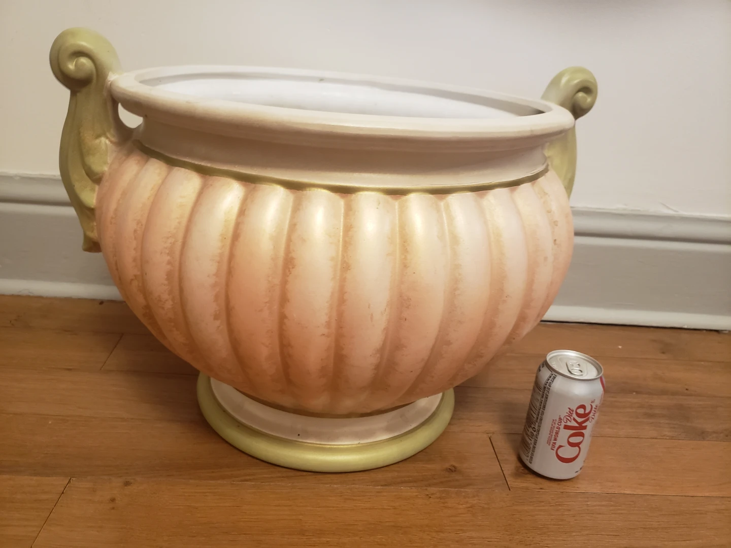 Big clay flower pot 14 inch tall