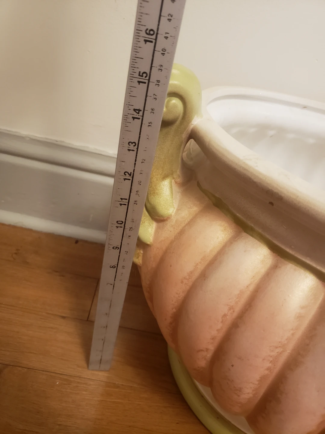 Big clay flower pot 14 inch tall - photo 5