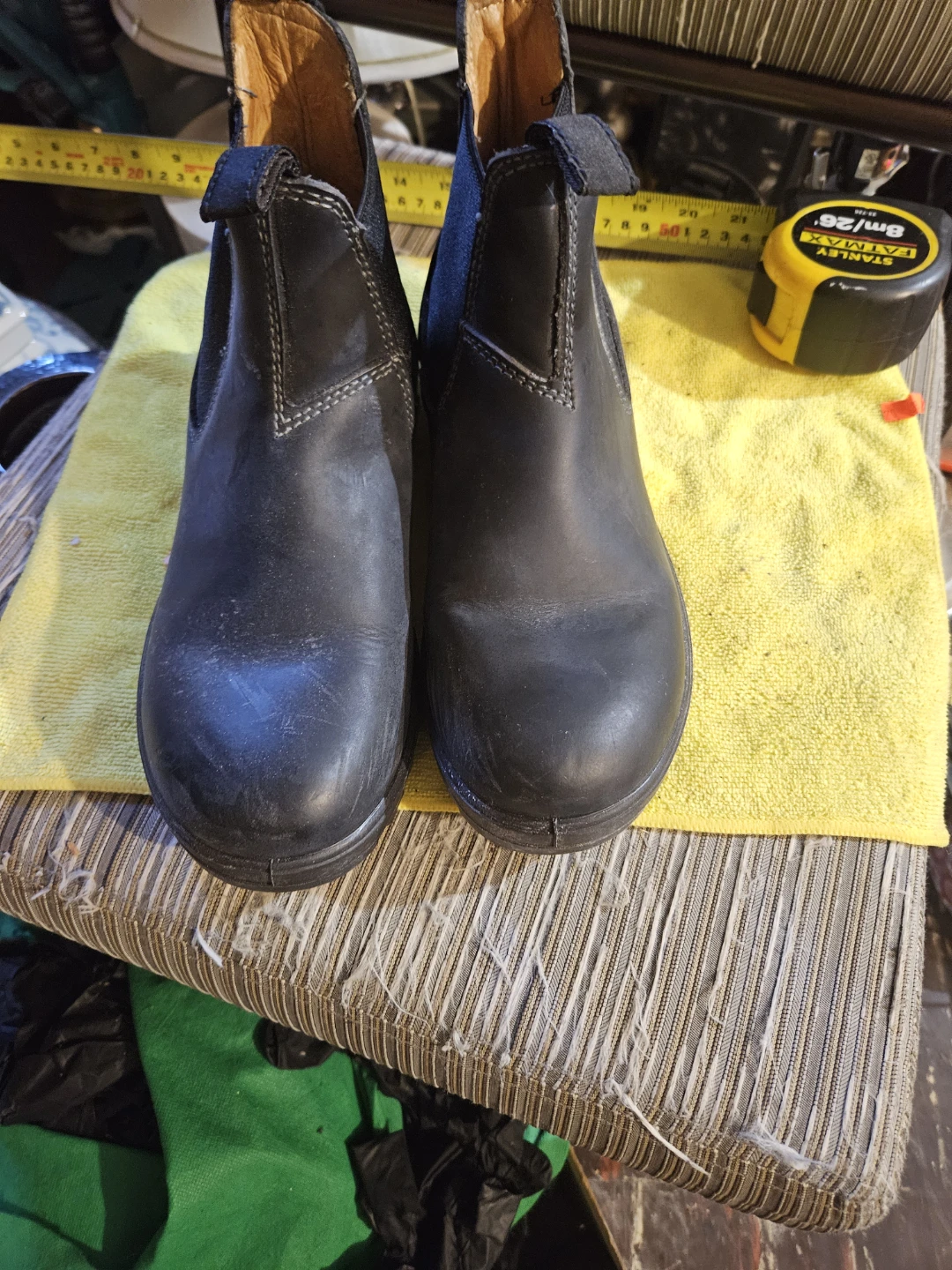 Black Leather Chelsea Work Boots - photo 2