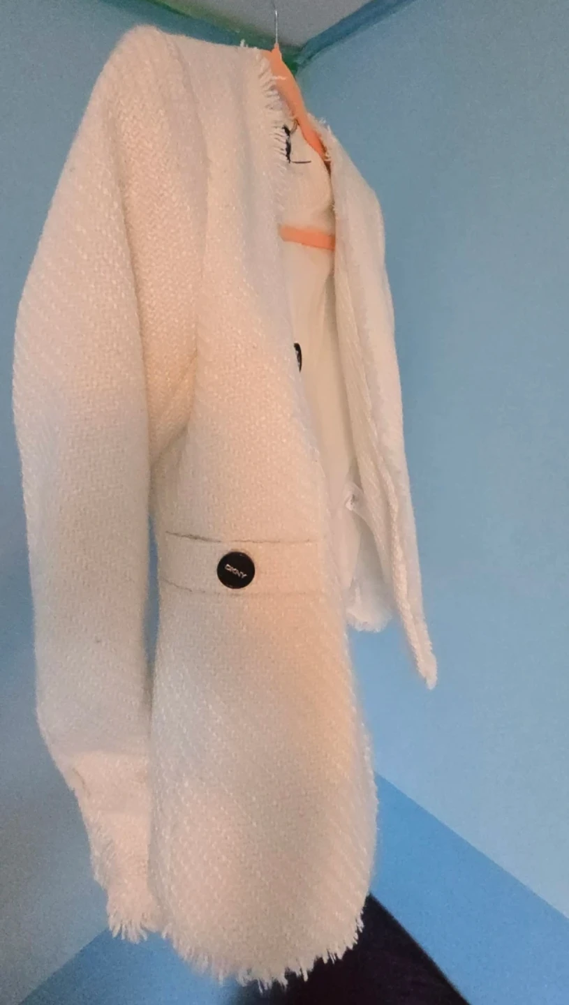 DKNY White Tweed Blazer - photo 2