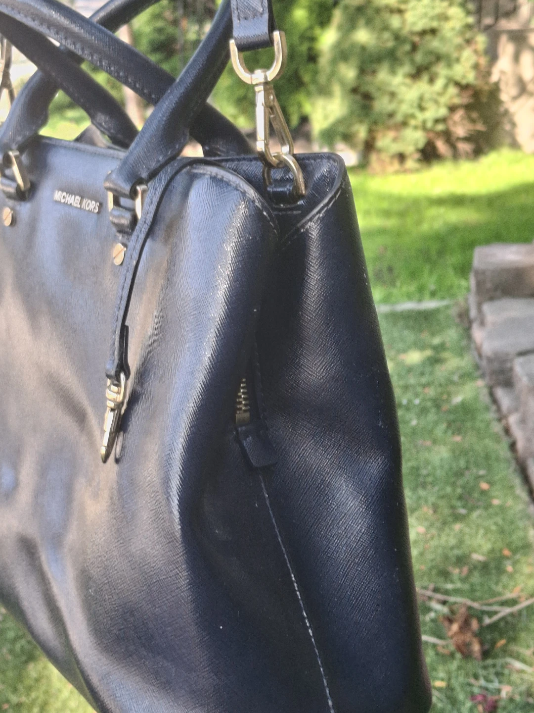 Michael Kors saffiano  Leather Satchel Handbag - photo 3
