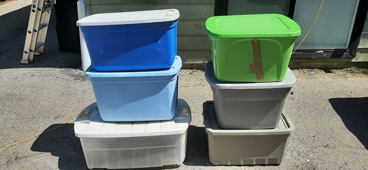 6 Storage Totes