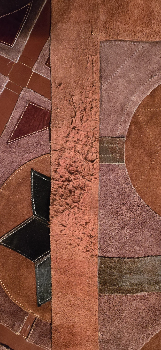 Genuine Leather & Suede Cowhide Rug - photo 5