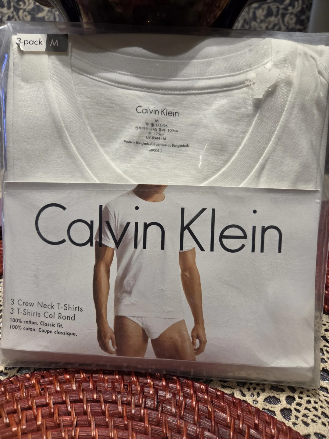Calvin Klein Men's 3-Pack Crew Neck T-Shirts - Size M