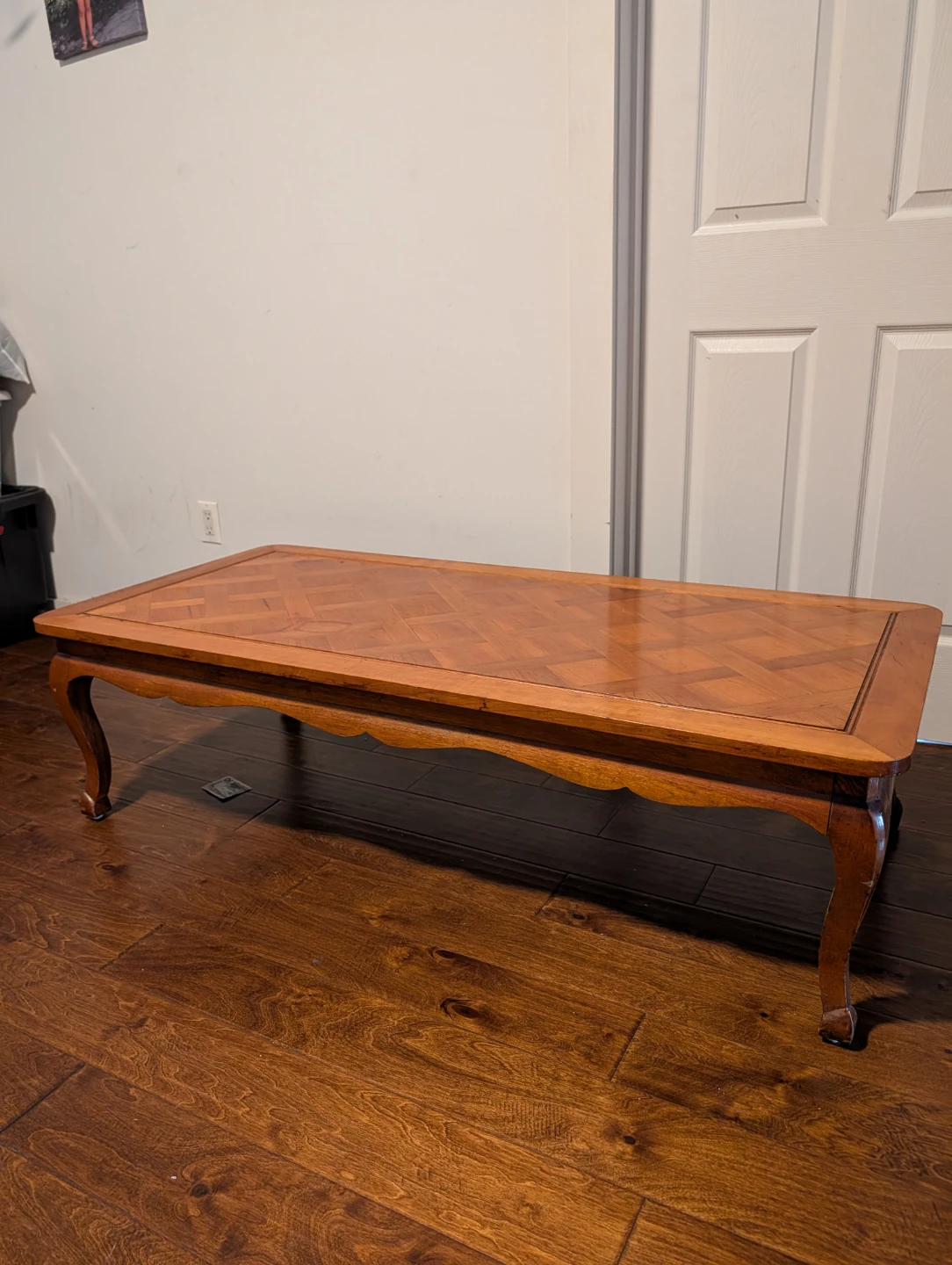 Durable Wooden Coffee Table with Parquet Top - photo 3