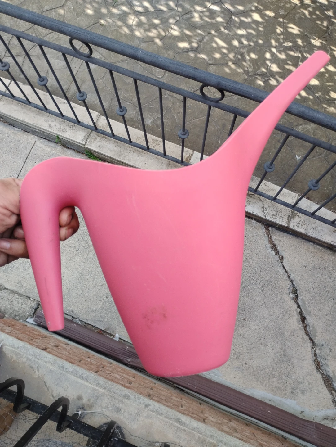 Pink Plastic Watering Can