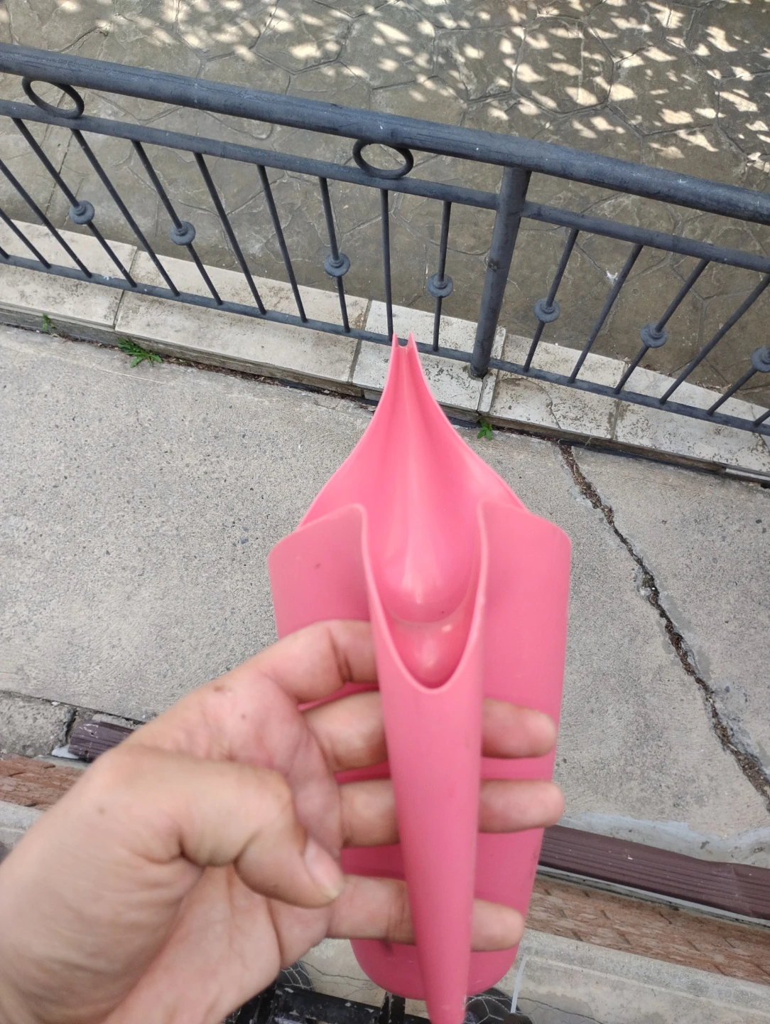 Pink Plastic Watering Can - photo 2