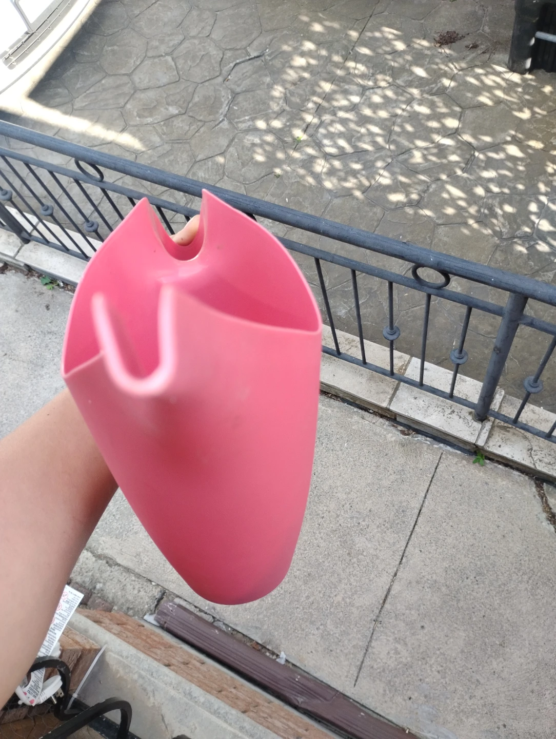 Pink Plastic Watering Can - photo 4