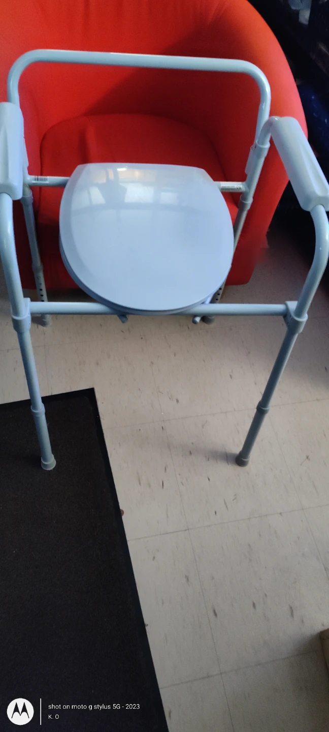 Adjustable Bedside Commode Chair