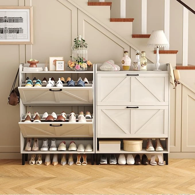 HOMEFORT Shoe Storage Cabinet For Entryway, Slim Shoe Organizer - photo 5