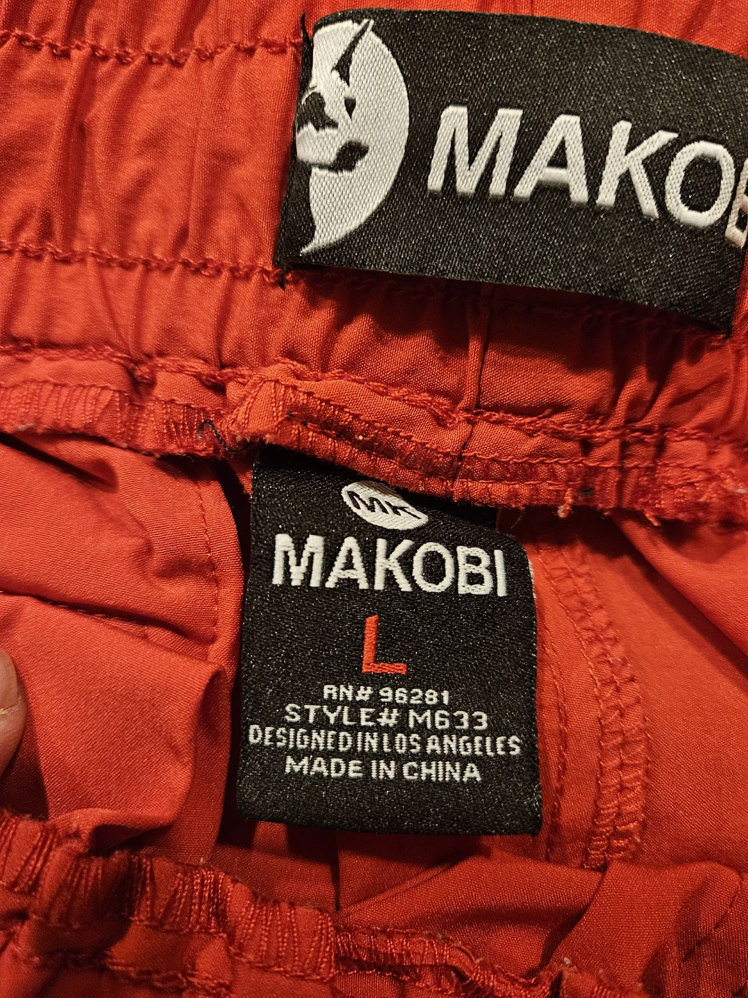 Makobi Red Cargo Shorts Size L - photo 4