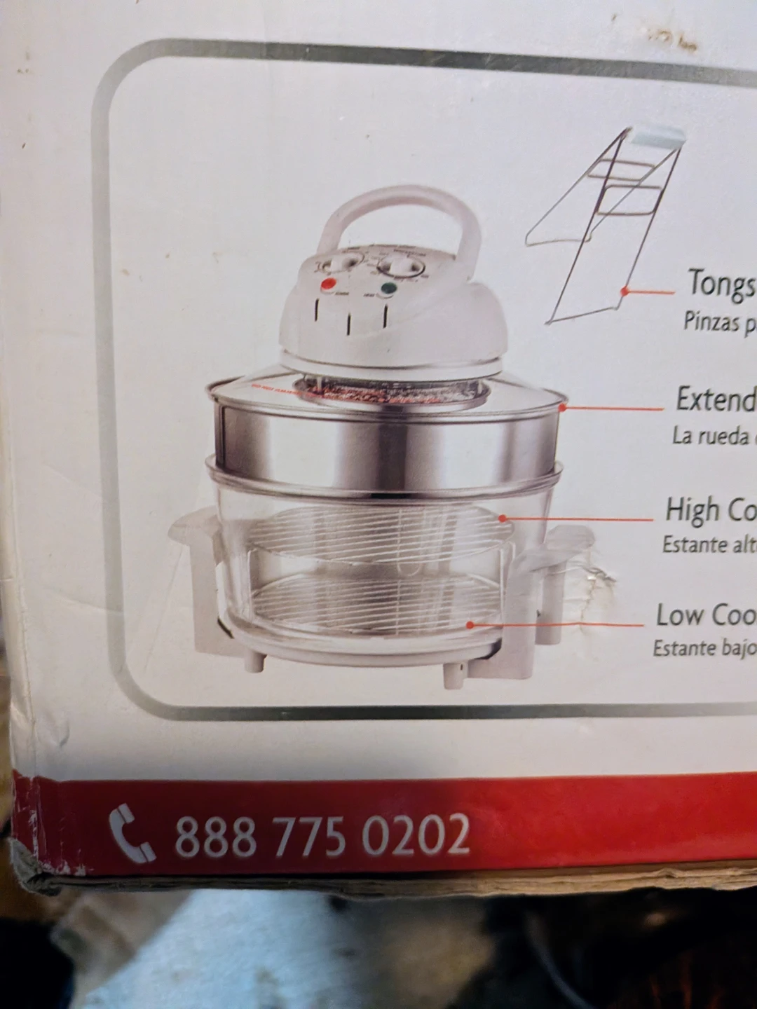 Magic Chef 3-Gallon Glass Bowl Convection Oven EWGC12W3 - photo 4