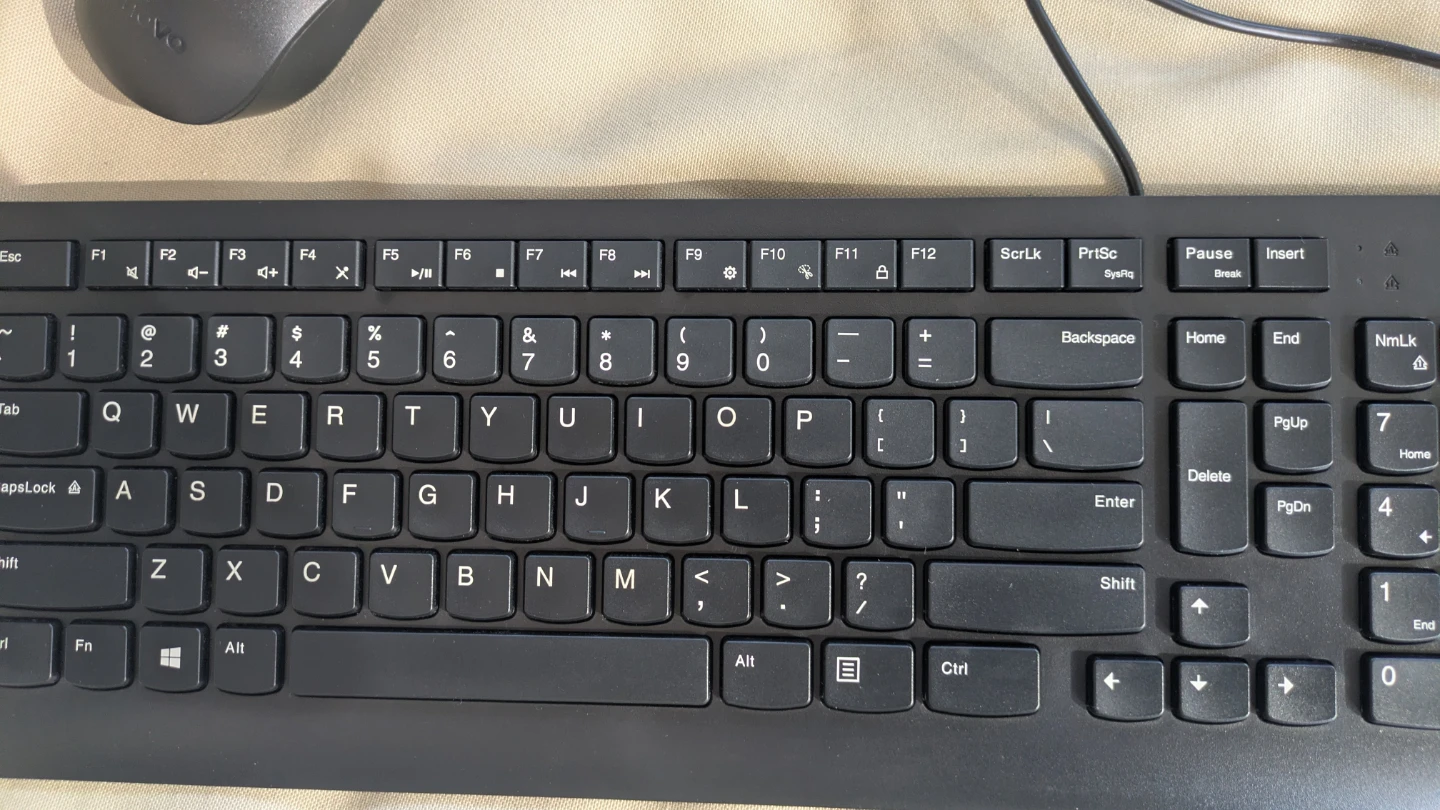 Lenovo Wired USB Keyboard and Mouse duo - photo 2
