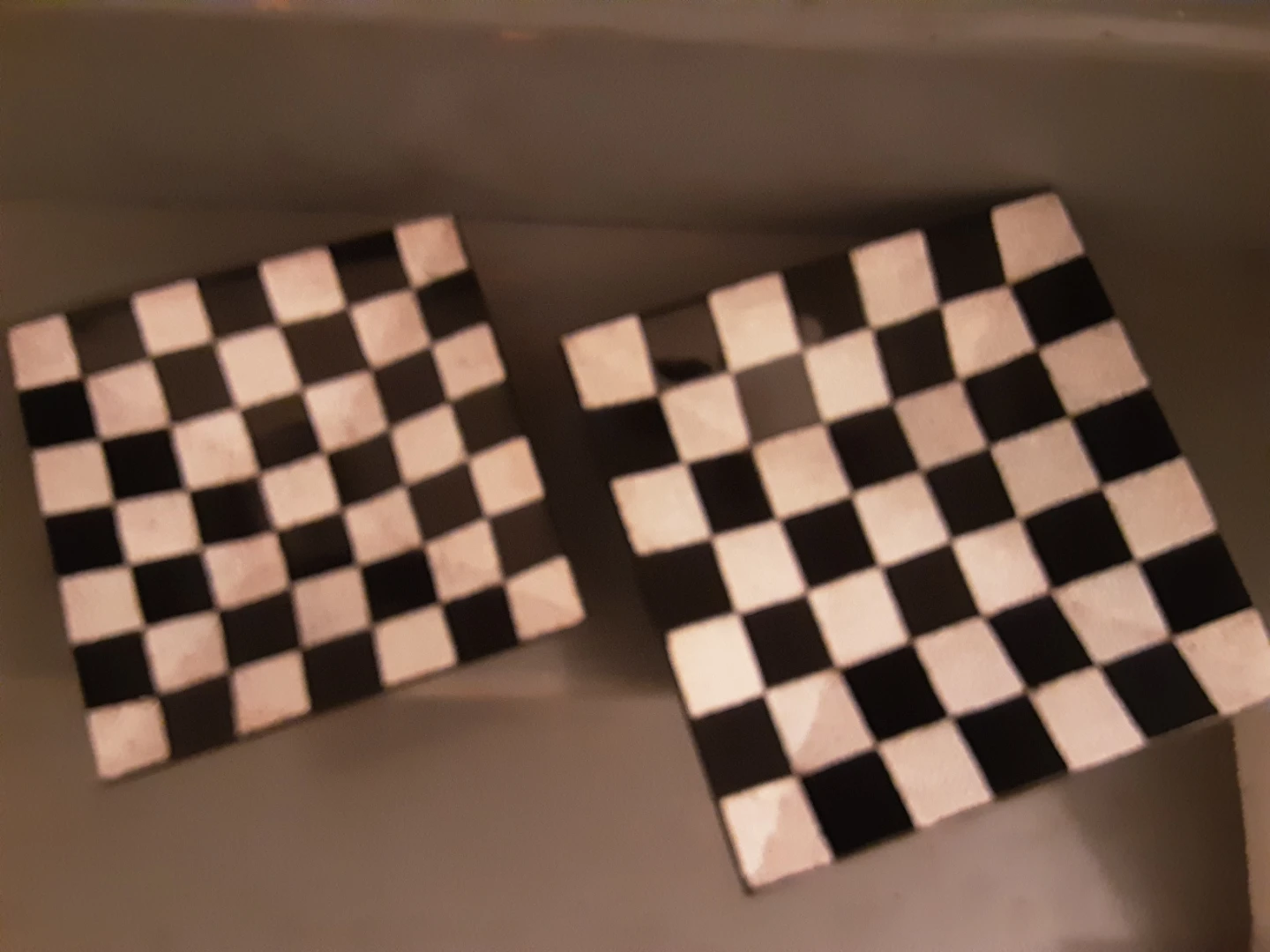 Checkerboard Decorative Plates small and large