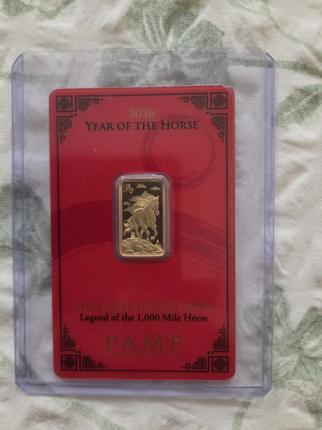 PAMP Year of the Horse 2026 Gold Bar 5gram