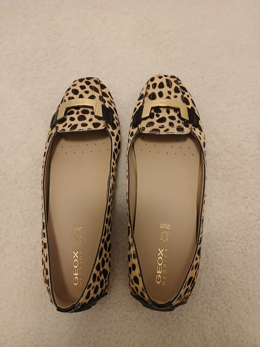Geox Leopard Print Flats-us7.5, 245cm