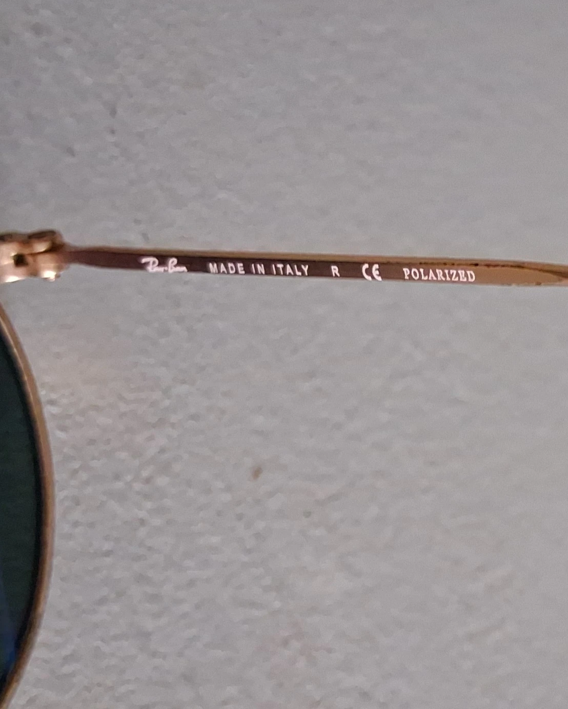 Ray-Ban RB3447 Round Metal Sunglasses 50mm Gold Polarized - photo 2