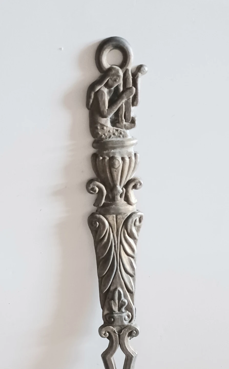 Antique Pewter Decorative Spoon - photo 2